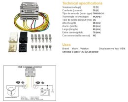 DZE REGULATOR NAPIĘCIA UNIWERSALNY MOSFET (50A) 5 KABLI (3X ŻÓŁTE; 1X CZERWONY; 1X ZIELONY)