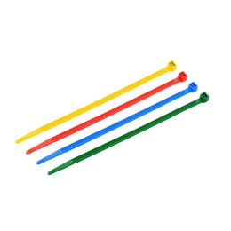 PROMX OPASKA ZACISKOWA (TRYTYTKA) 2,5X200MM MIX RÓŻNE KOLORY - 100 SZTUK